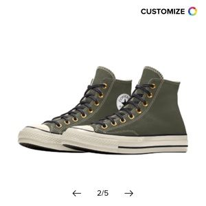 Custom Converse All Star High-tops Size 7.5